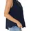 Thumbnail: Sleeveless Pintuck Eyelet Top Navy