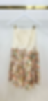 Thumbnail: Milio Milano Botanical Print Midi Tube Dress Cream