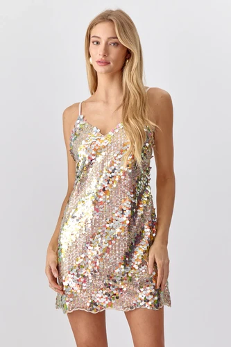 Nicole Sequin Mini Dress MSTYLE boutique
