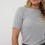 Thumbnail: Sparkle Ribbed Top Light Grey