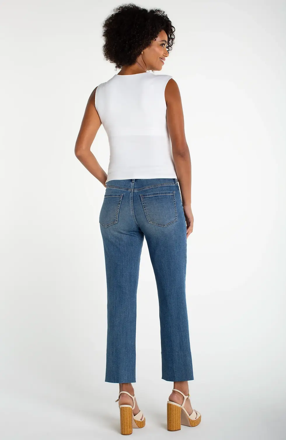 Thumbnail: Liverpool- Sleeveless Built In Bra Top White