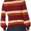 Thumbnail: Stripe Sweater Burgundy Mlti