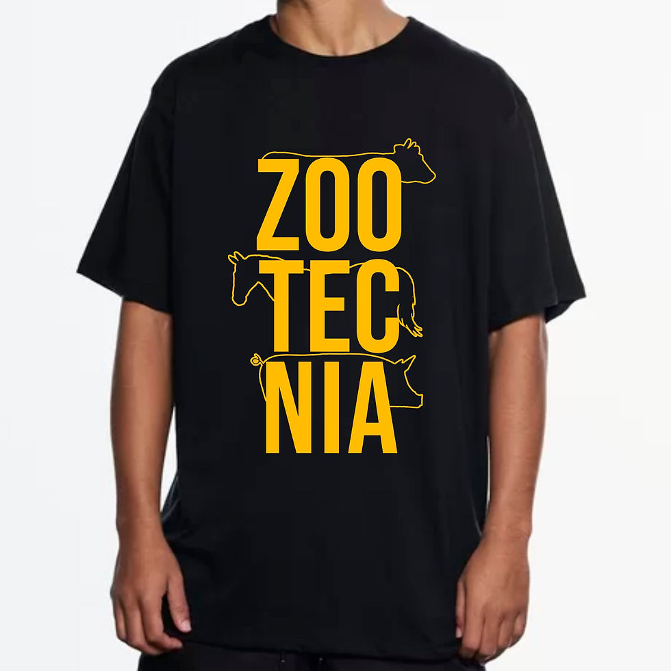 Miniatura: CAMISA PRETA: Estampa "Produção Animal"