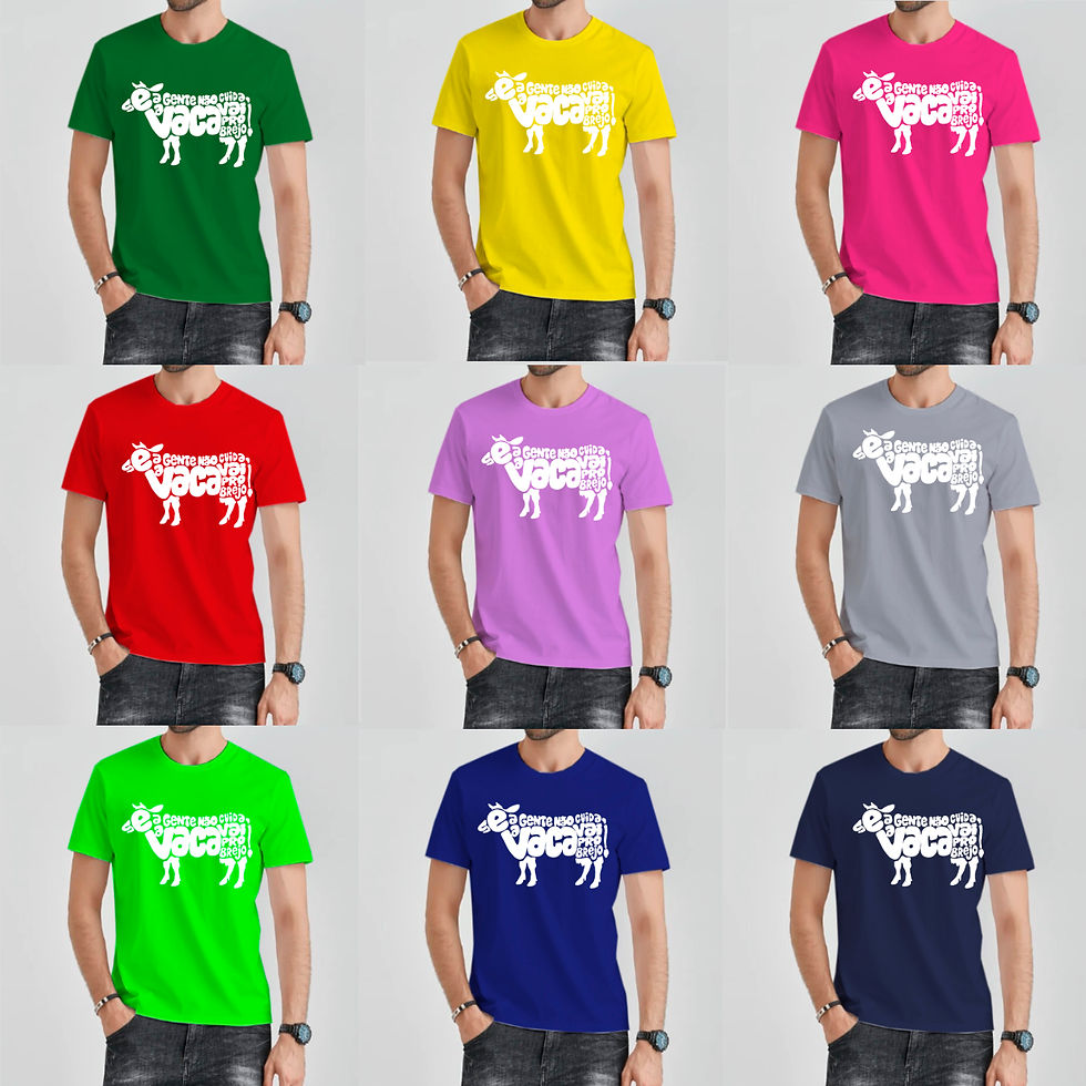 Miniatura: CAMISA COLORIDA: A vaca vai para o brejo