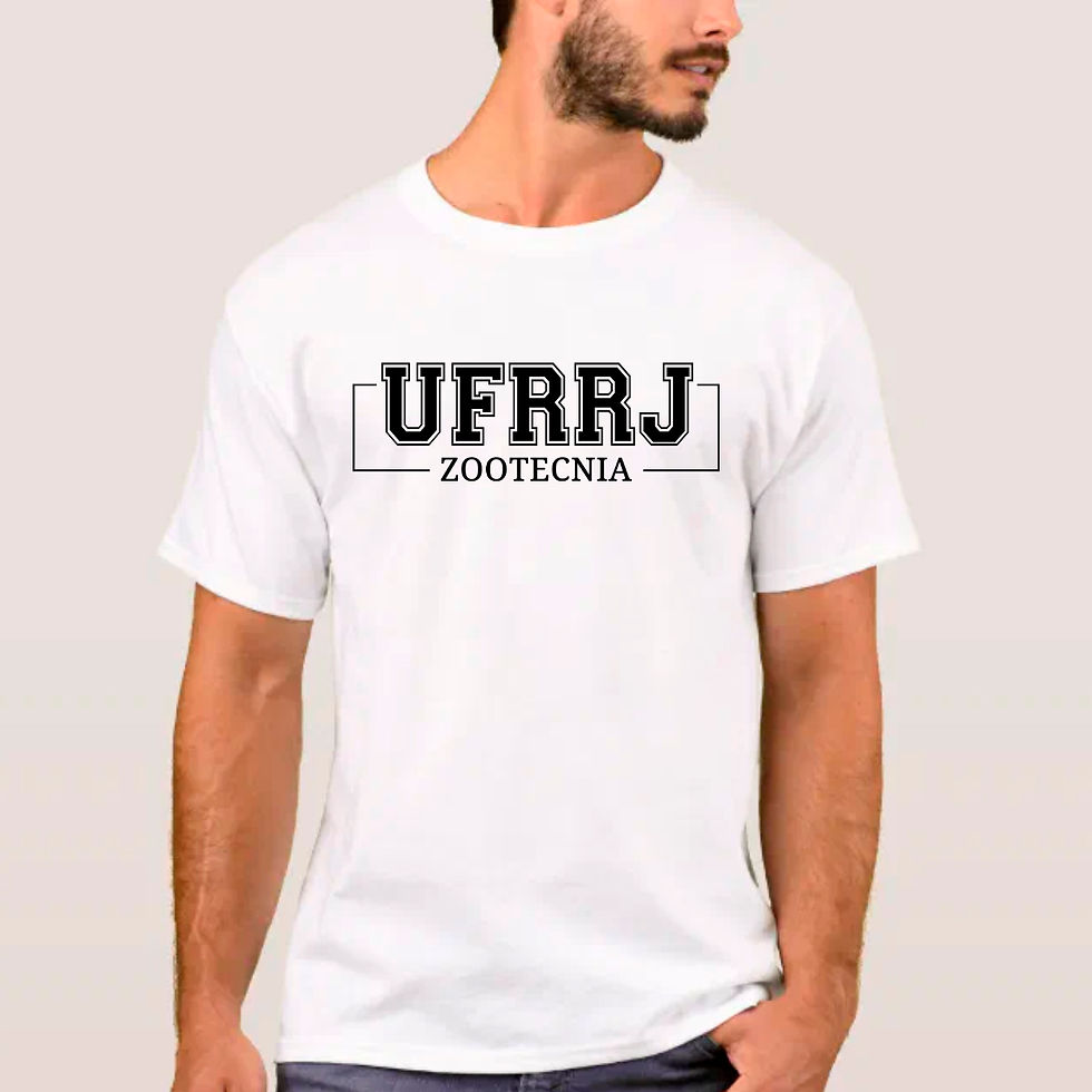 Miniatura: CAMISA BRANCA: Estampa "UFRRJ Zootecnia" - Diversas cores