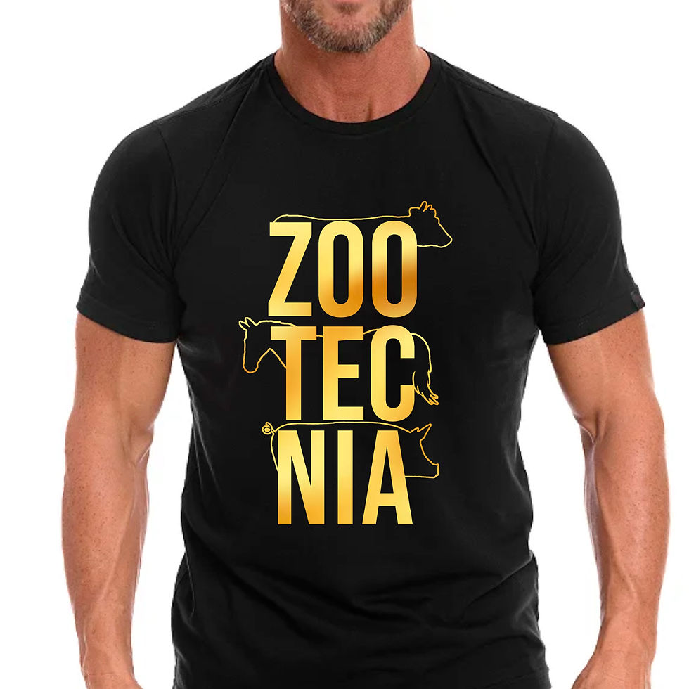 Miniatura: CAMISA PRETA: Estampa "Produção Animal"
