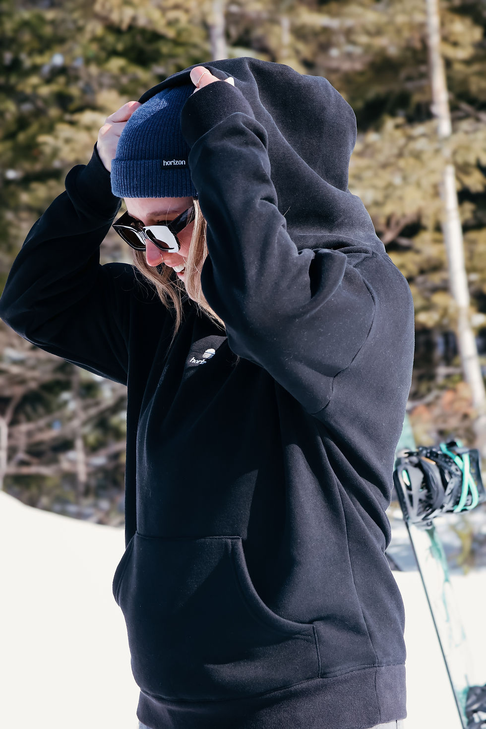 Miniature : hoodie SLALOM - noir