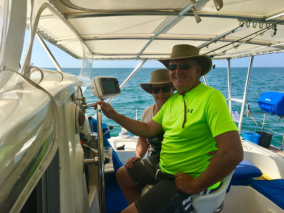 Taking a turn at the helm