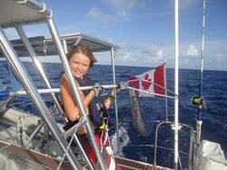 Caught a 10 lb Wahoo by himself