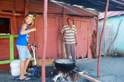 Meeting the locals