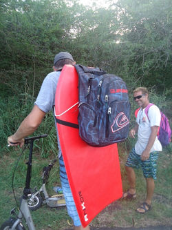 scooter and board
