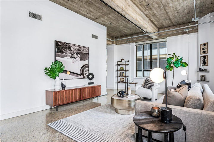 Downtown Residence in Downtown, living room, staged by The Staged Haus