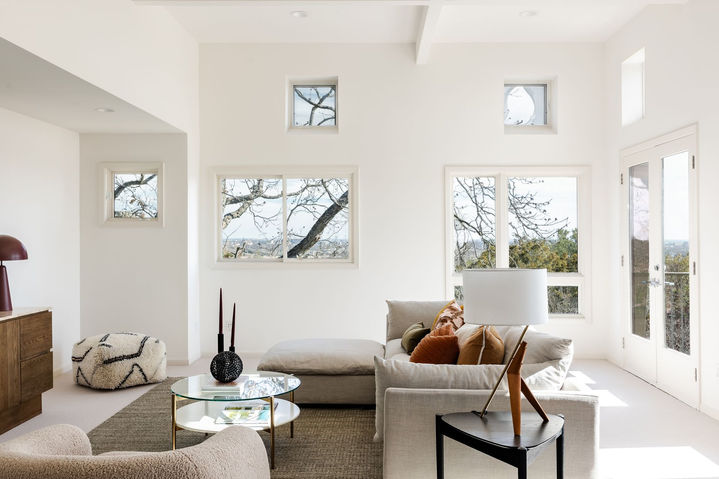 Northwest Hills Residence in Northwest Hills, sitting room, staged by The Staged Haus