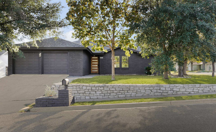 Dublin Drive in Austin, exterior, staged by The Staged Haus