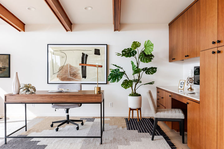 Northwest Hills Residence in Northwest Hills, home office, staged by The Staged Haus