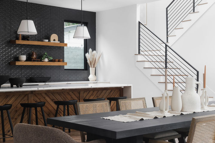 Crown Drive in Austin, kitchen, staged by The Staged Haus