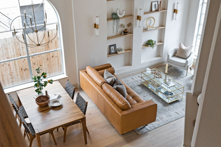 Cohoba Drive in Austin, reading nook, staged by The Staged Haus