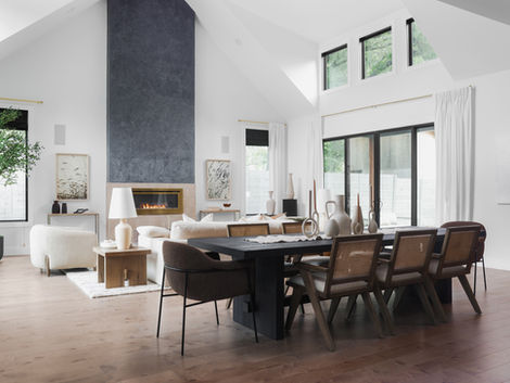 Luxury staged home by Baiza Interiors with elegant neutral interior design.