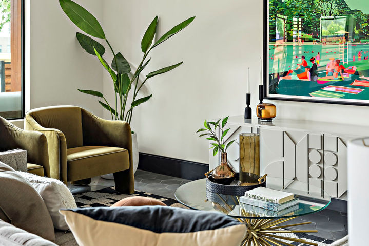 East Austin Residence II in East Austin, sitting area, staged by The Staged Haus