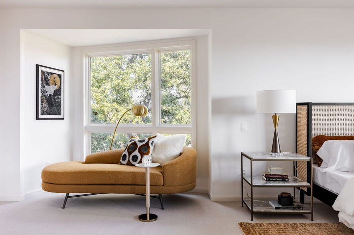 Northwest Hills Residence in Northwest Hills, bedroom lounge, staged by The Staged Haus