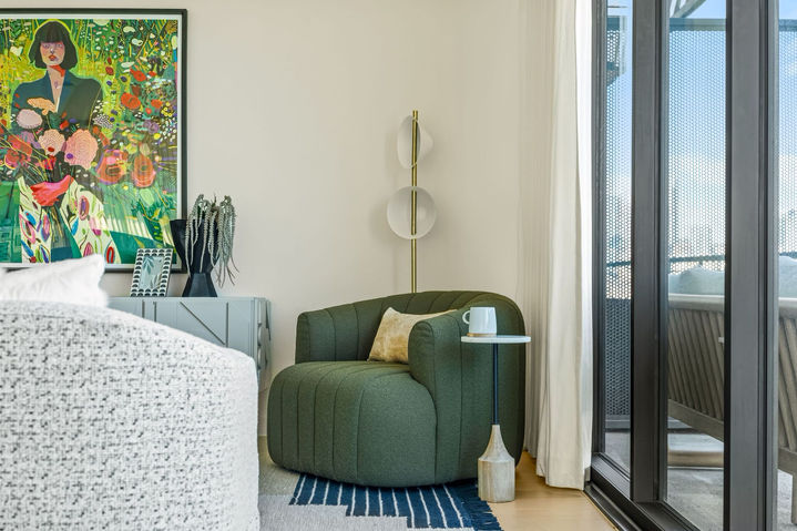 Bouldin Creek Residence in Bouldin Creek, sitting area, staged by The Staged Haus