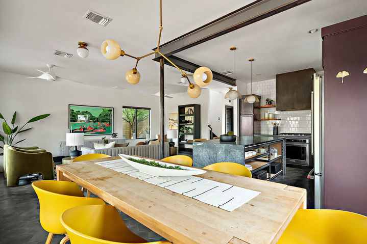 East Austin Residence II in East Austin, breakfast bar, staged by The Staged Haus