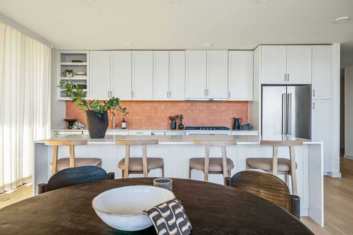 Bouldin Creek Residence in Bouldin Creek, kitchen dining, staged by The Staged Haus
