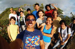 AOTM members' early morning hike