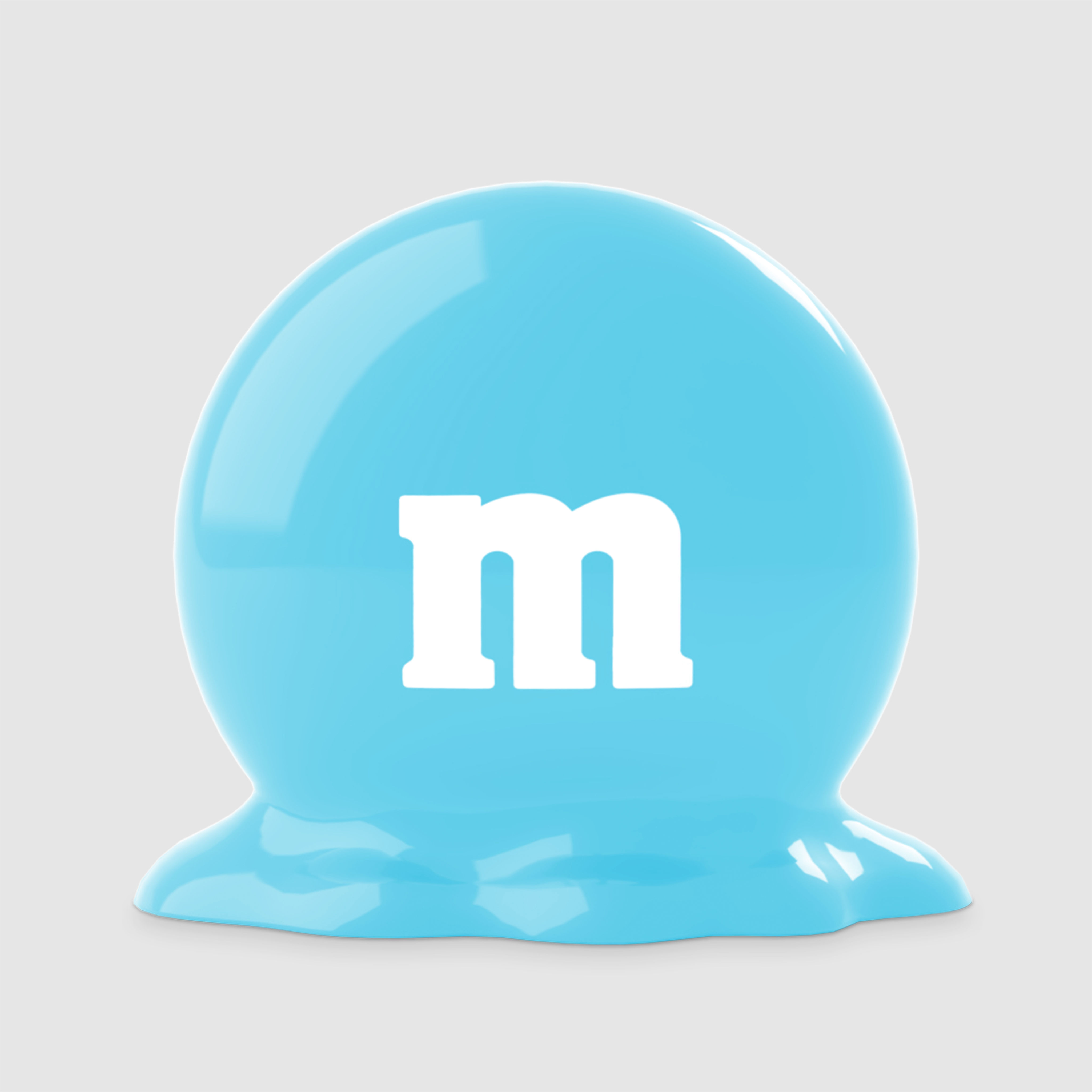 M&M Sculpture - Baby Blue M&M