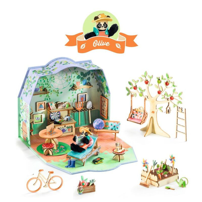 Thumbnail: Djeco Olive Mi House Model-Making Miniature Home Kit