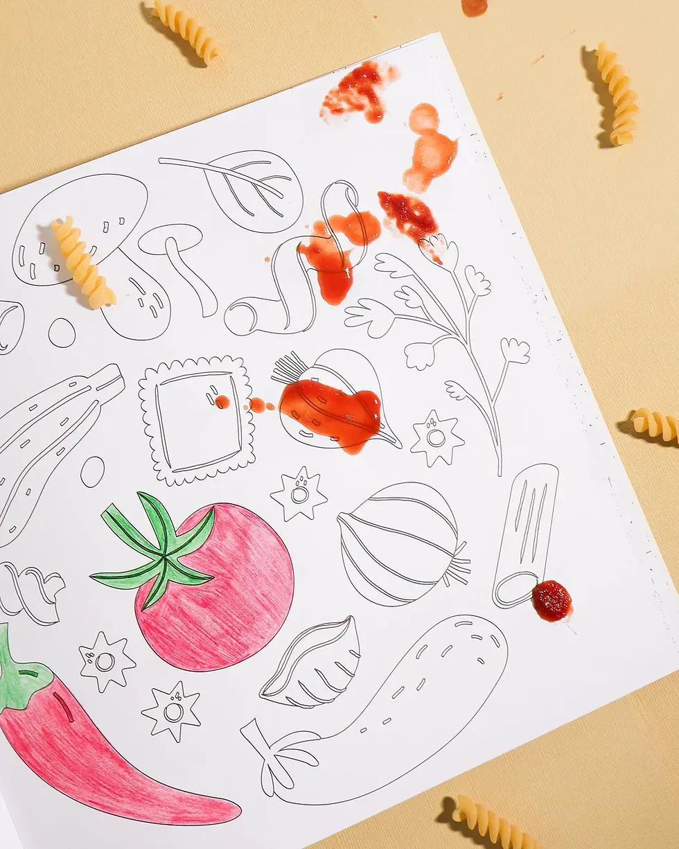 Thumbnail: Pasta Lovers Colouring Book