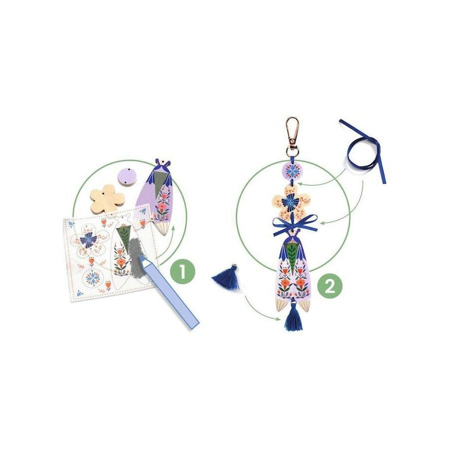 Thumbnail: Djeco Do It Yourself Butterflies Bag Charms