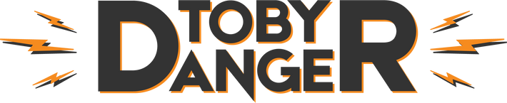 Toby Danger - Logo - Black & Orange - Transparent BG.png