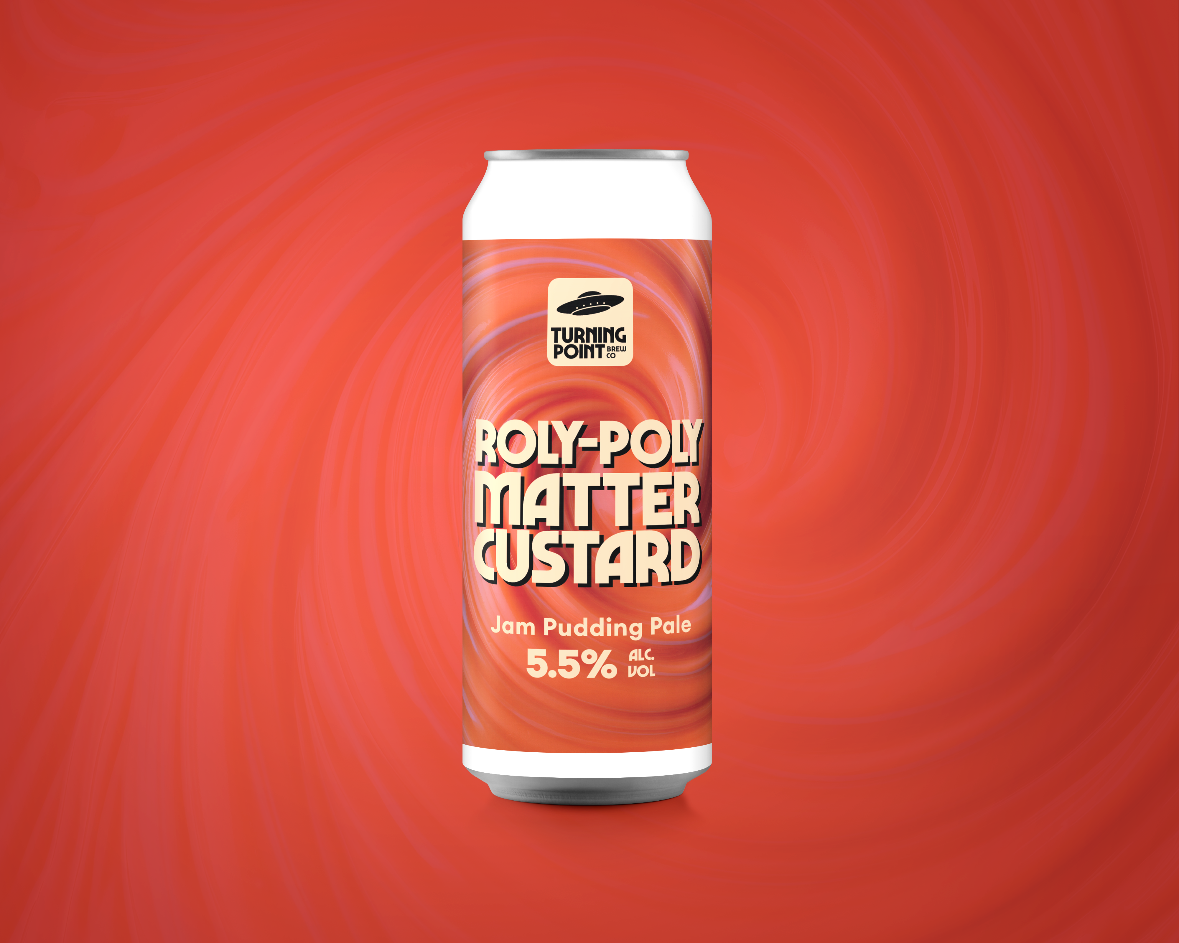 Roly-Poly Matter Custard 5.5% Jam Pudding Pale