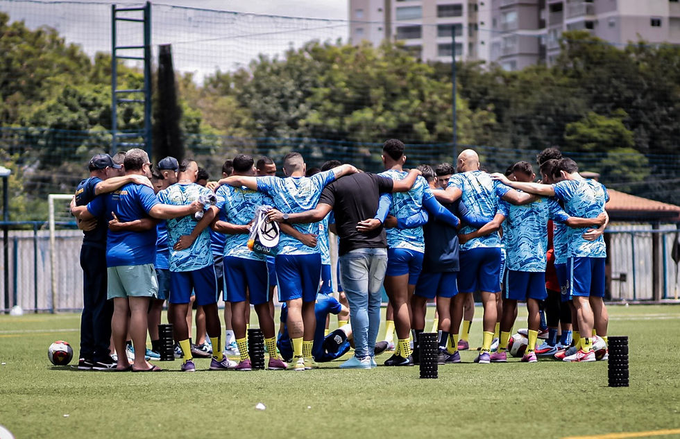 Elenco do Rodo Fut7 celebra a confirmação na Taça Brasil