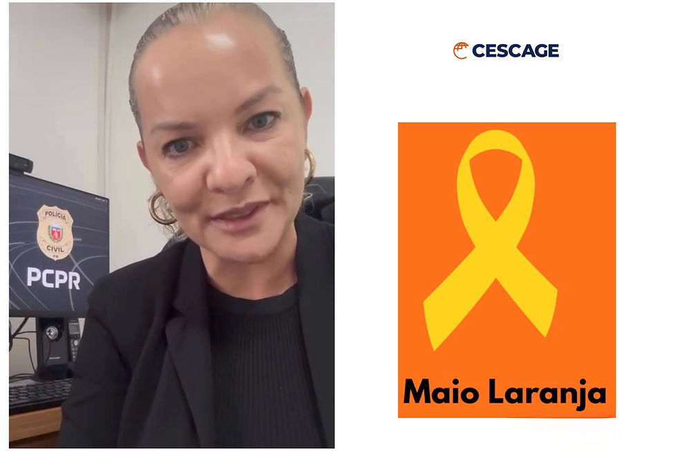 Delegada do Nucria de Pg, Dra. Ana Paula, convida para palestra com tema ‘alusivo ao Maio Laranja’ na Cescage