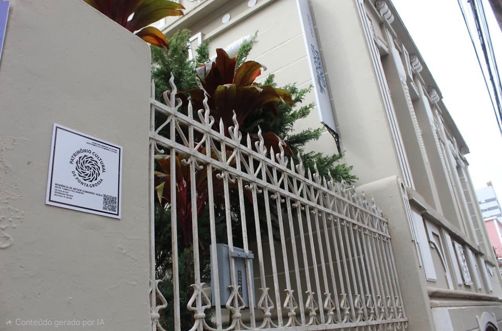 Novas placas com QR Code ampliam acesso ao patrimônio cultural de Ponta Grossa