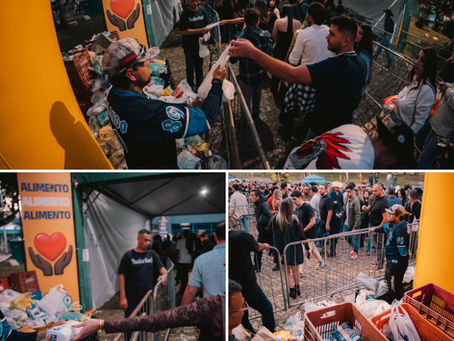 MAIS DEZ TONELADAS DE ALIMENTOS SÃO ARRECADADOS NO ‘CÊ TÁ DOIDO FESTIVAL’