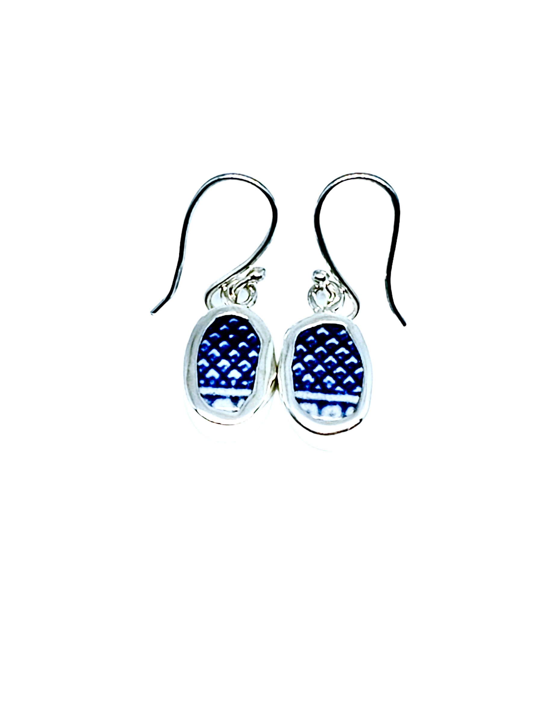 Blue Ripples Chaney Sterling Silver Earrings BPM