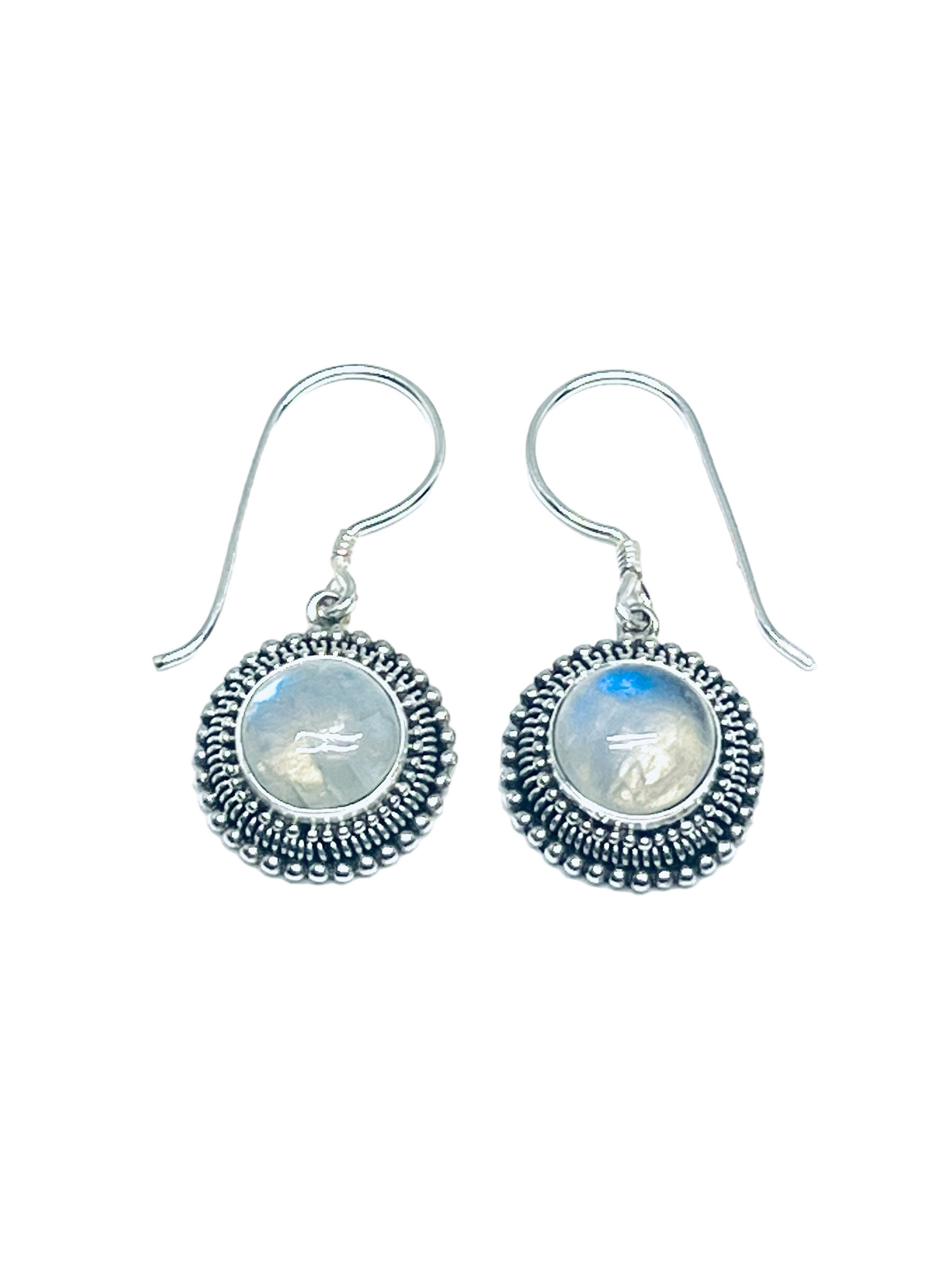 Moon Stone Sterling Silver Earrings 