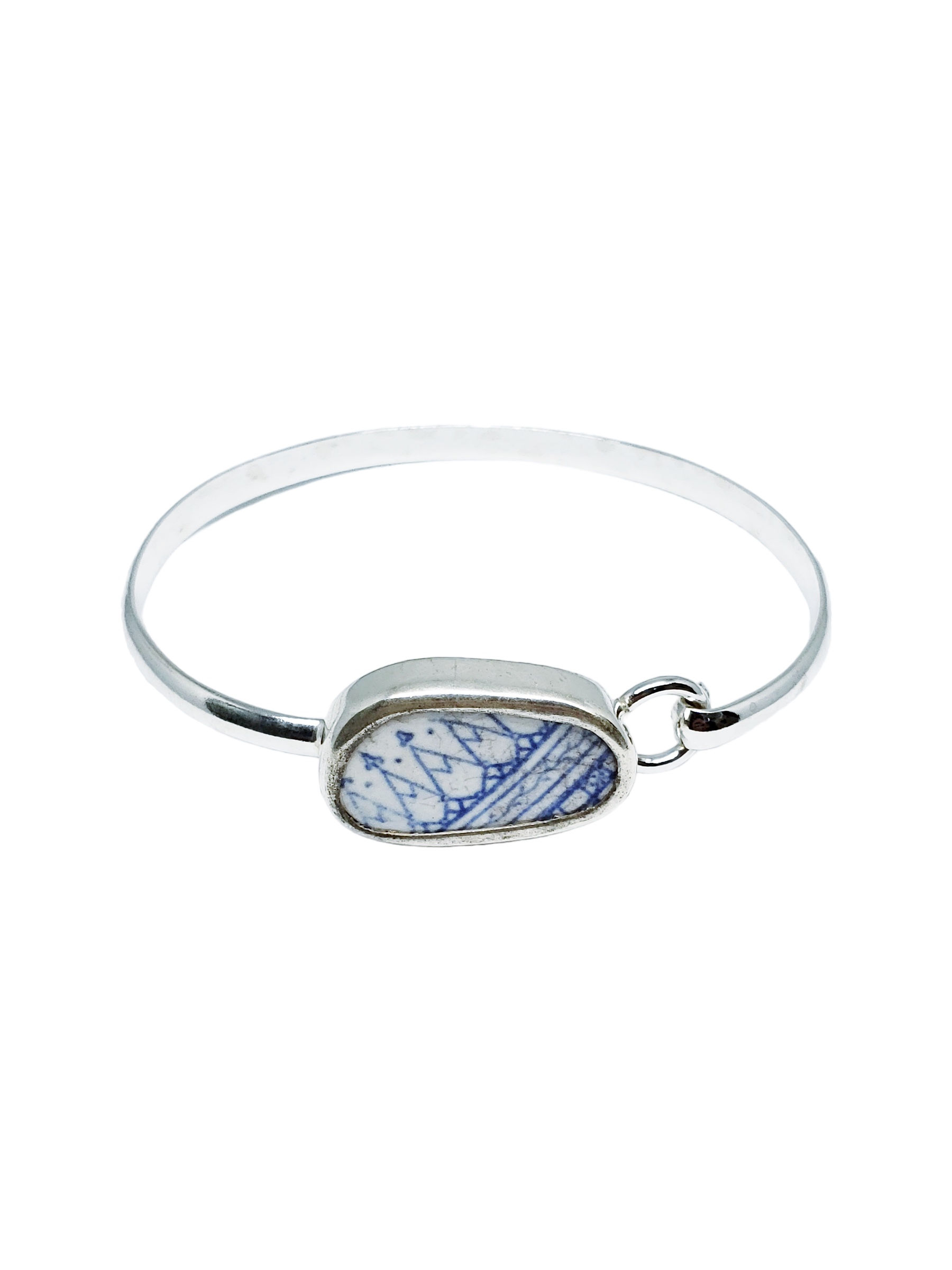 Blue Wonder Chaney Sterling Silver Bangle