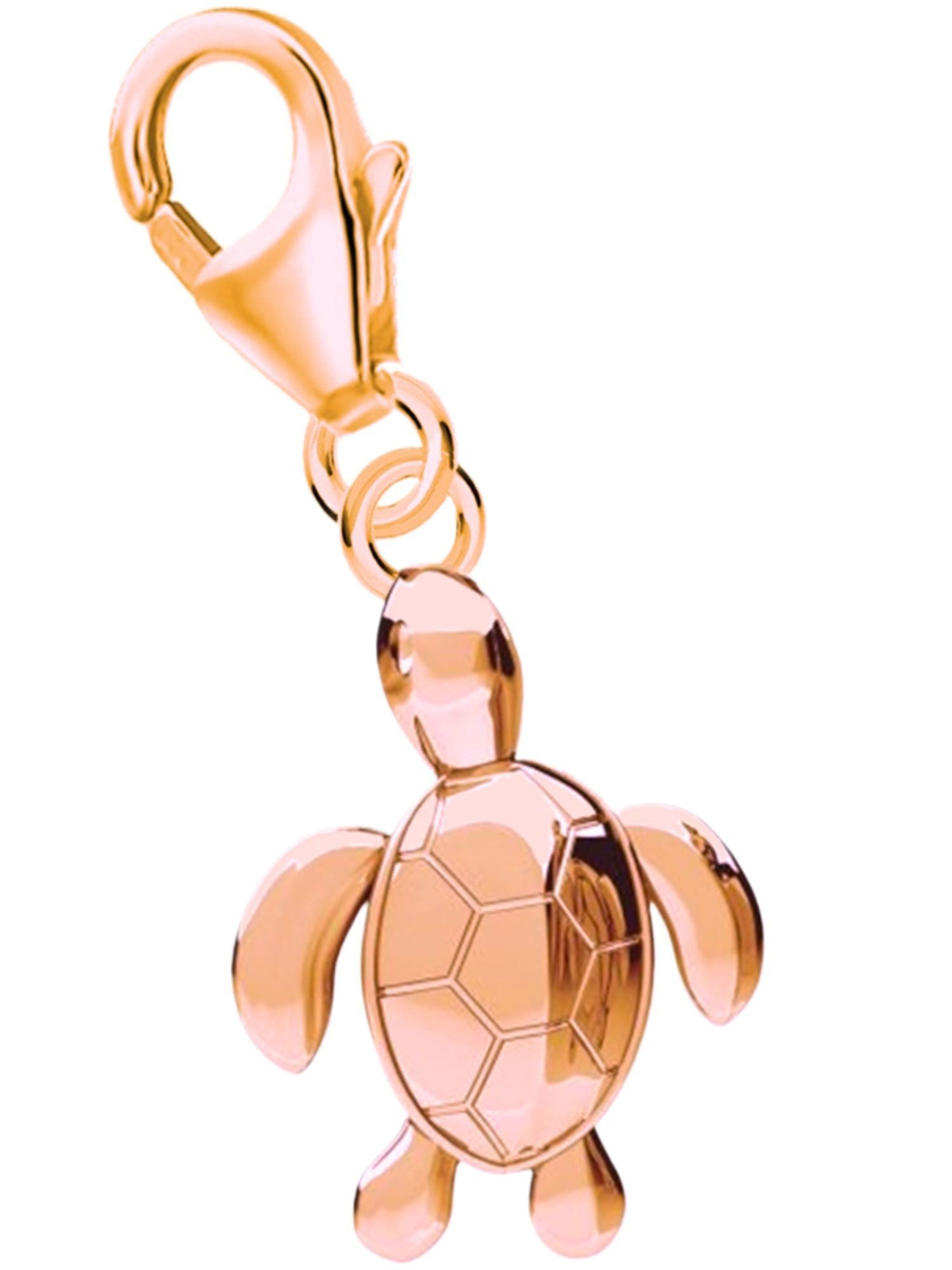 Charm Anhänger Rosegold Schildkröte 18k vergoldet