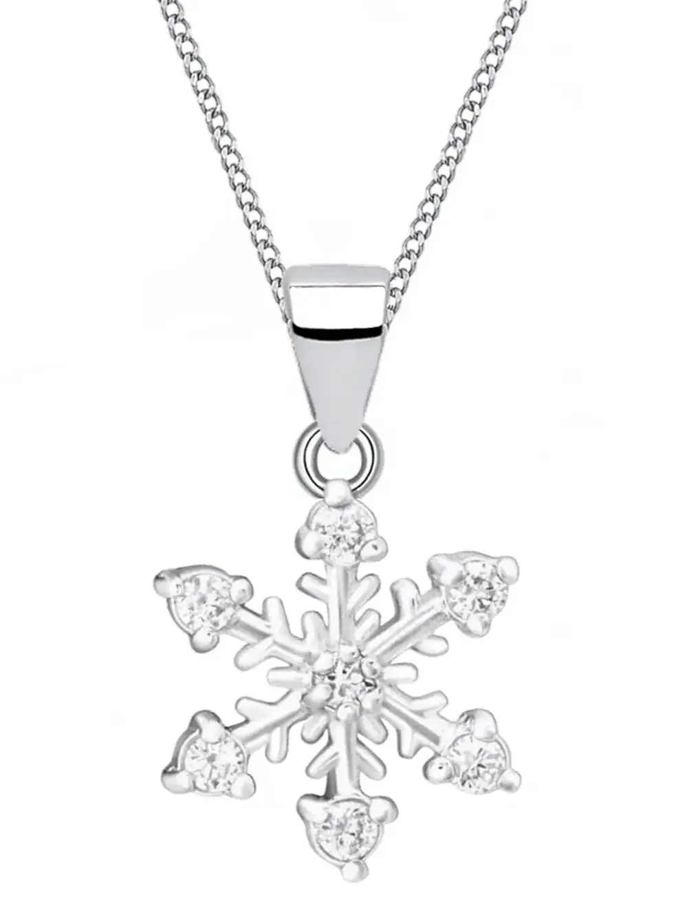 Schneeflocken Kette – hypoallergen & filigran für Mädchen 1