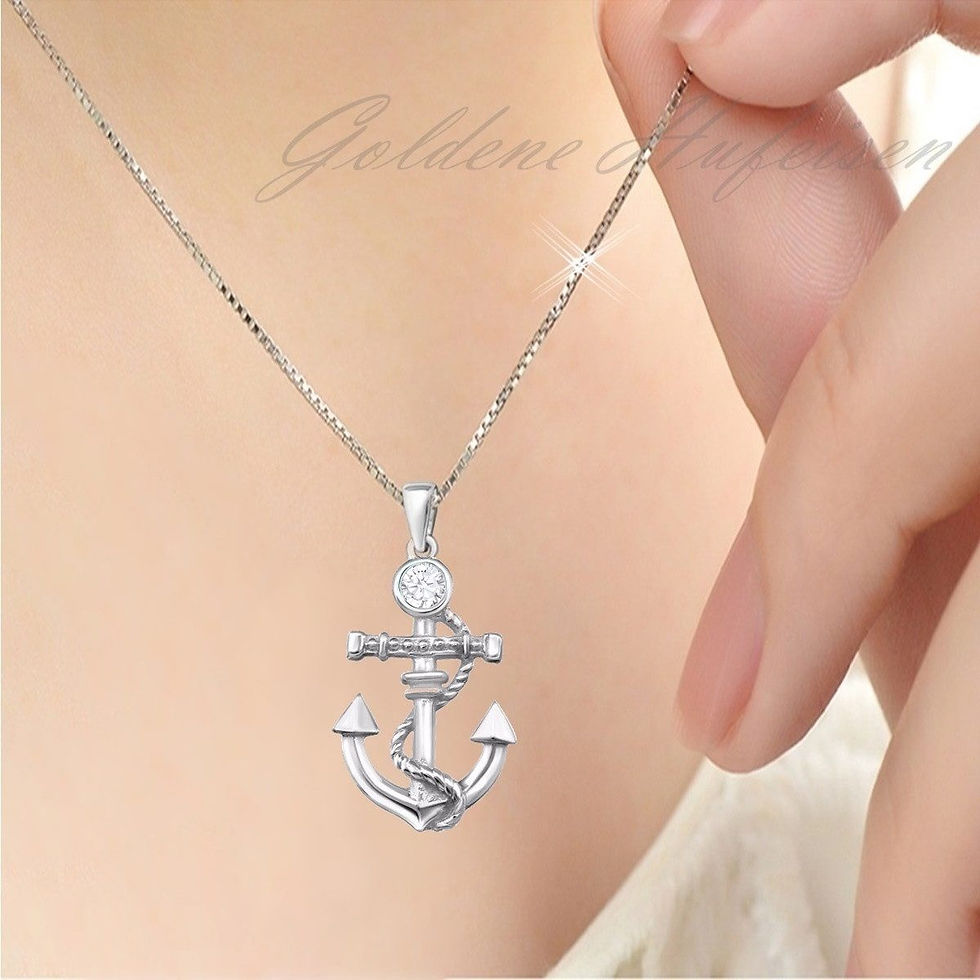 anker anhänger 925 silber jungen mädchen