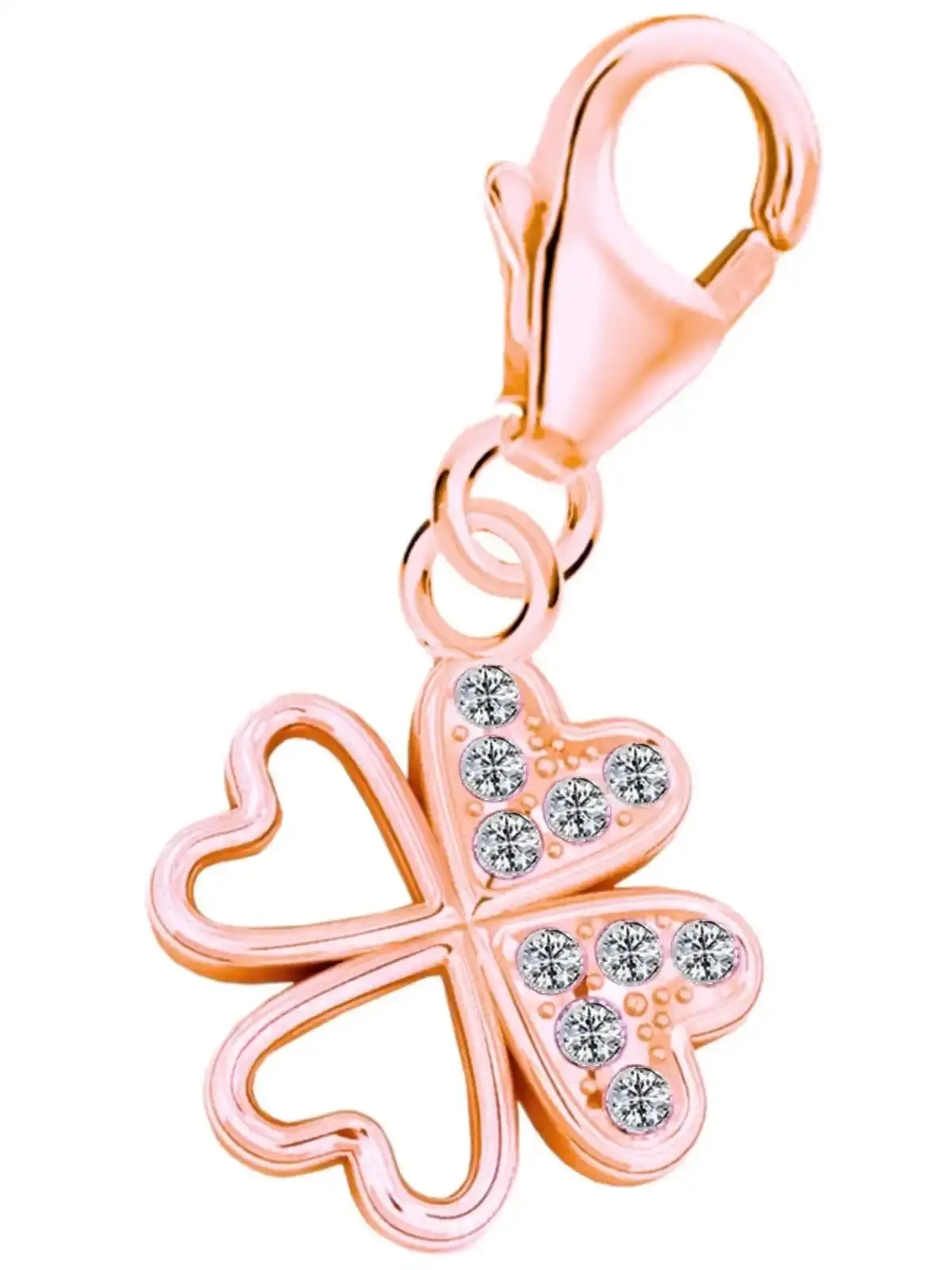 kleeblatt-charm-rosegold-gluecksbringer-goldene-hufeisen