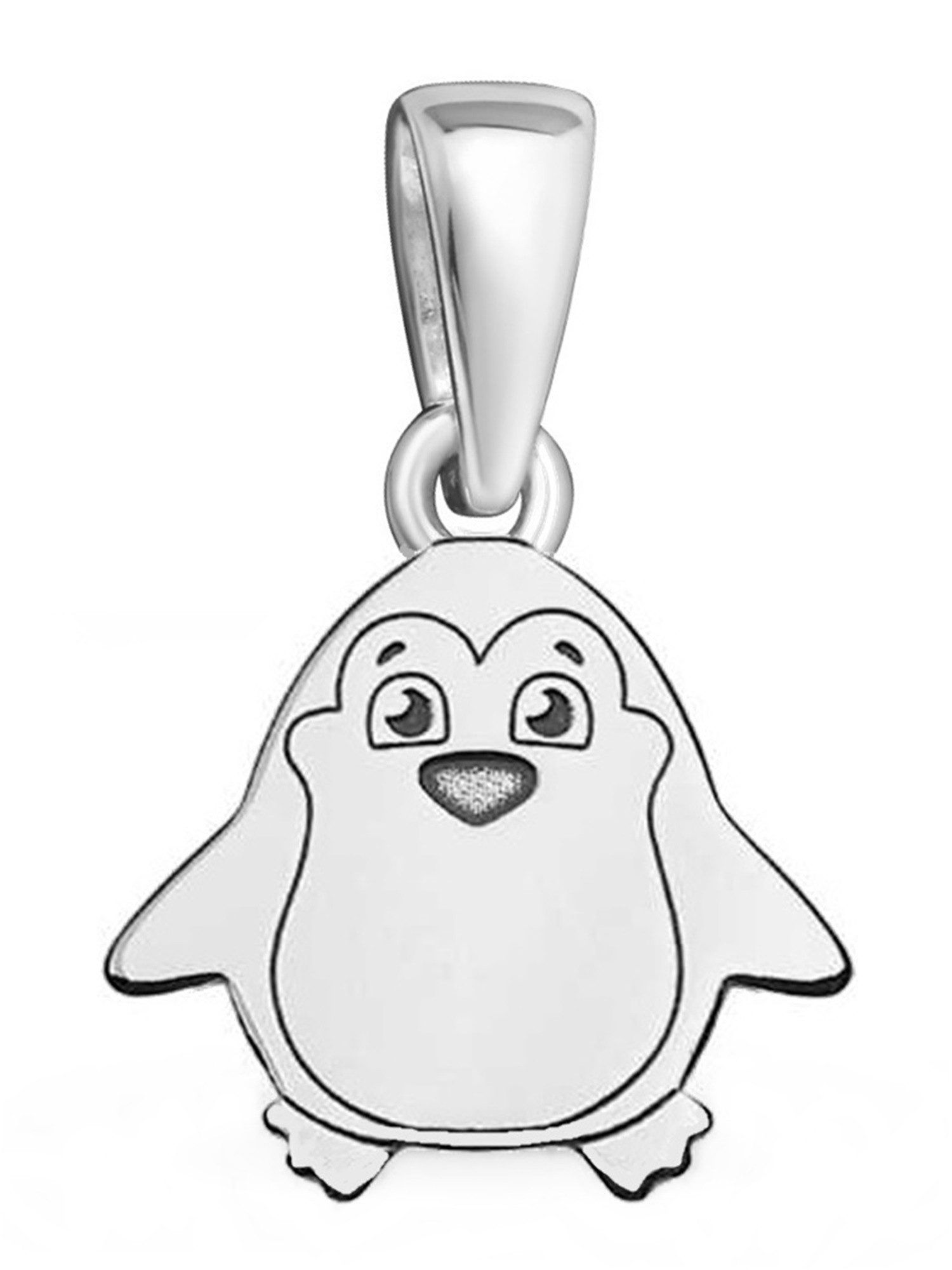 Kettenanhänger Kinder Pinguin Silber 925 Anhänger
