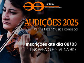 Associação da Orquestra Sinfônica de Barra Mansa inscrições para Edital 2025 