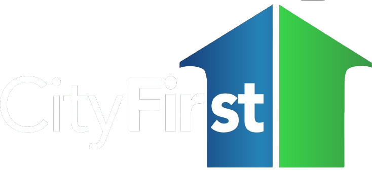 A transparent CityFirst logo