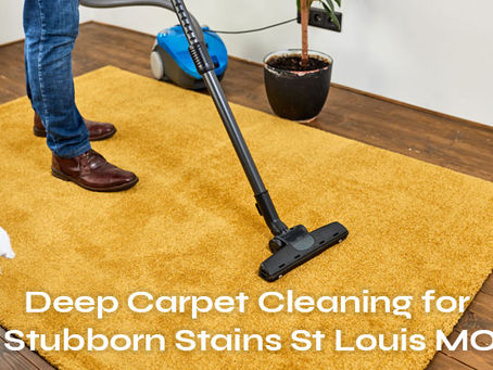 Deep Carpet Cleaning for Stubborn Stains St Louis MO