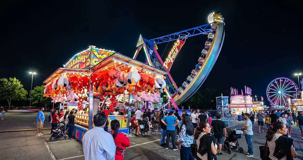 Family Fun Carnival in Landover Hills, MD featuring rides, games, and family entertainment by Amusement Promotions Inc.